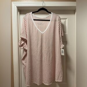 Torrid NWT Striped Short Sleeved Shirt 6X